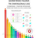 3 dimensjonale geometriske figurer (3D) – kule, kube, kjegle, sylinder og prisme