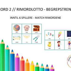 Rimord 2 - rimordlotto - begrepstrening