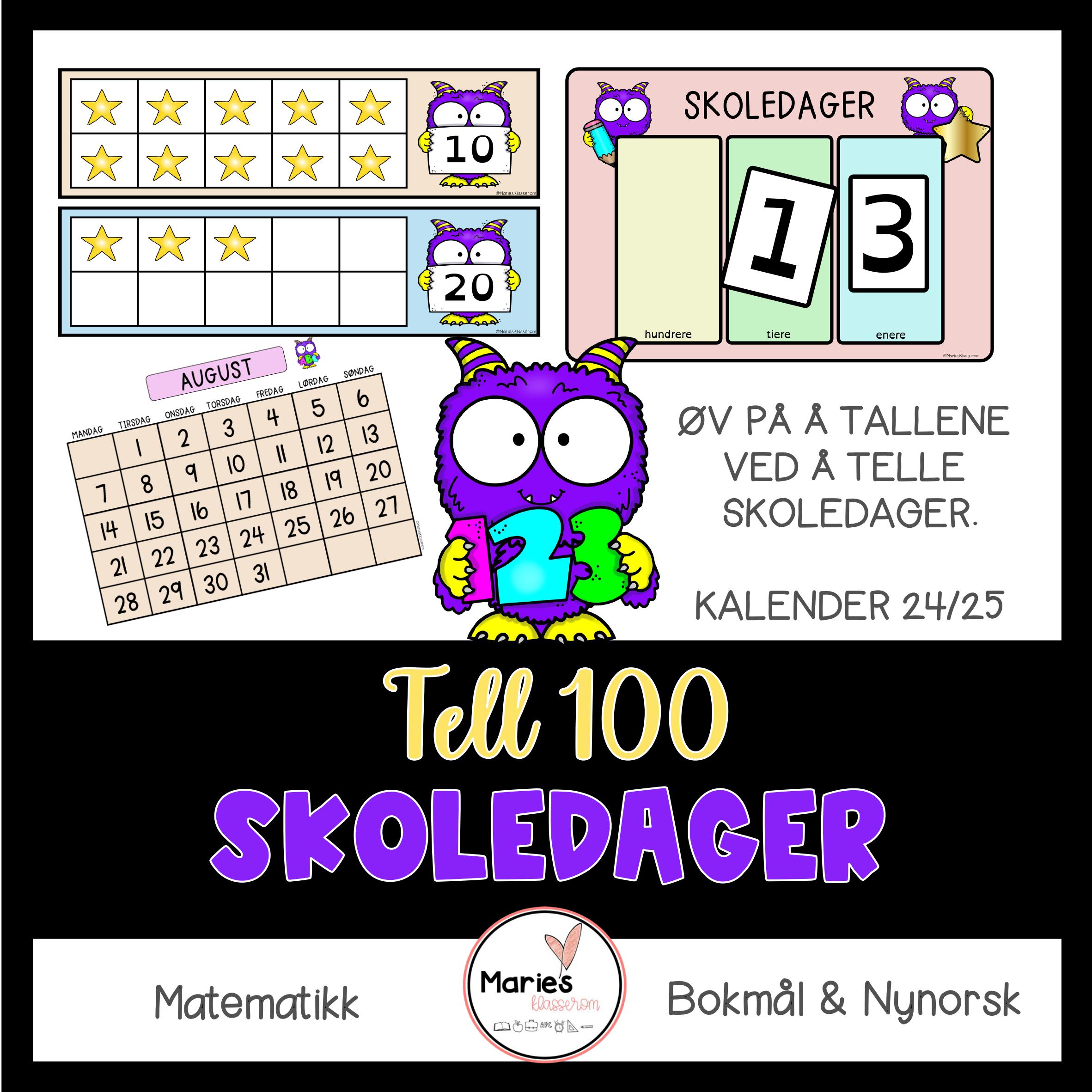 TELL 100 SKOLEDAGER