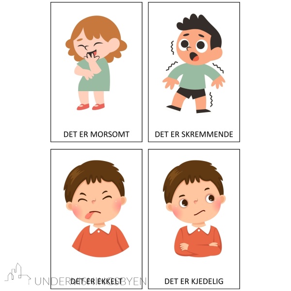Følelser - 40 arbeidskort og puslespill med følelser i bilde og tekst - Bilde 5