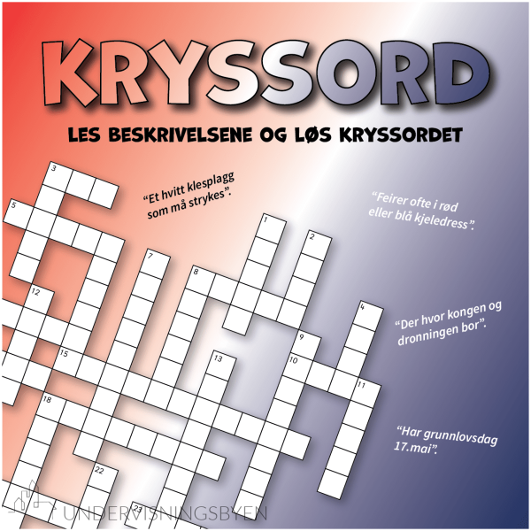 17. mai - kryssord