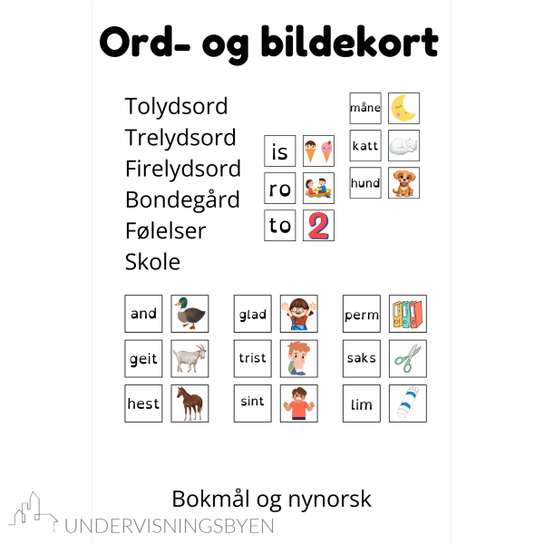 Ord- og bildekort