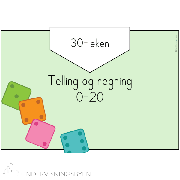 Uteskole: 30-leken med telling og regning 0-20