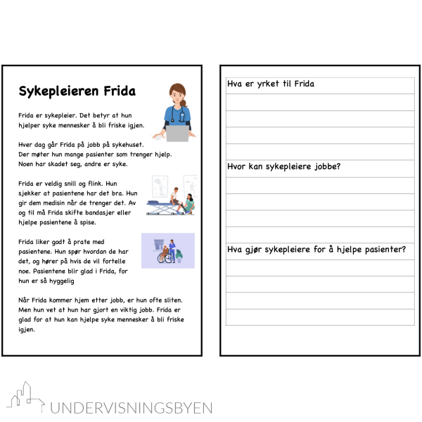 Lese-forstå-skrive. Sakprosatekster om ulike yrker - Bilde 7
