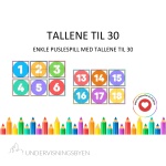 Tallene til 30 – enkle puslespill for å lære tallene å kjenne