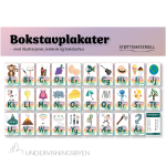 Bokstavplakater (med leiekrok)