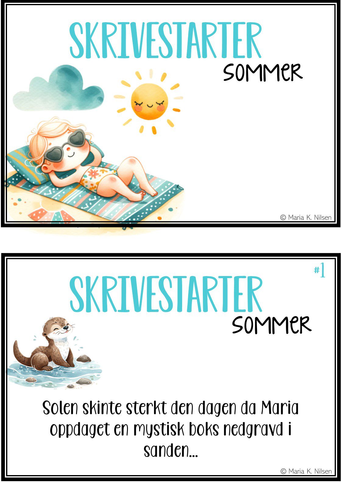 Skrivestartere med tema: sommer