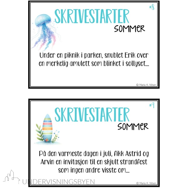 Skrivestartere med tema: sommer - Bilde 5