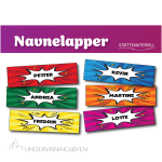 Navnelapper (redigerbare)