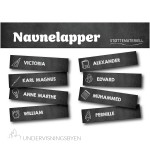 Navnelapper (redigerbare)