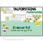 Sommertall – arbeid med tallene til 50 – Sommertema sol