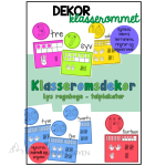 Tallplakater – klasseromsdekor – regnbue