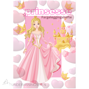 prinsesse Fargeleggingshefte