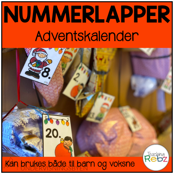 Nummerlapper - adventskalender