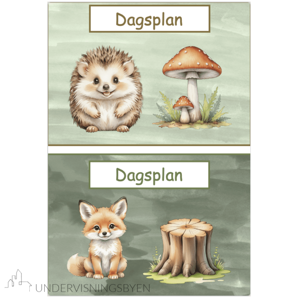 Dagsplan Skogsdyr