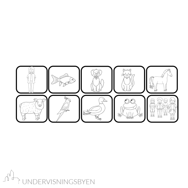 Arbeid med rekkefølge i den engelske boka Brown Bear, Brown Bear, What do you see? - Bilde 2