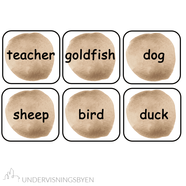Ord og bildekort til boka Brown Bear, Brown Bear What do you see? - Bilde 2