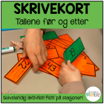 Skrivekort – tala før og etter