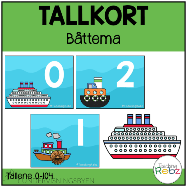 Tallkort - Båttema - 0-100