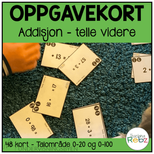 Oppgavekort - Telle videre - Addisjonsstrategi