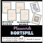 PLASSVERDI kortspill