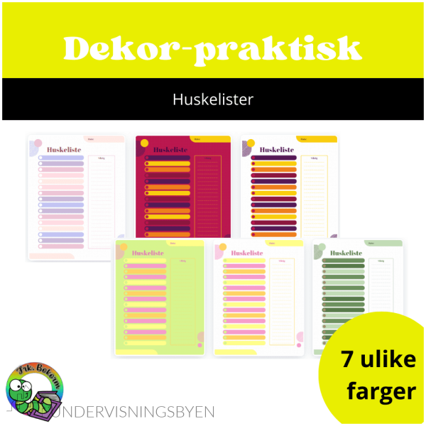 Praktiske huskelister