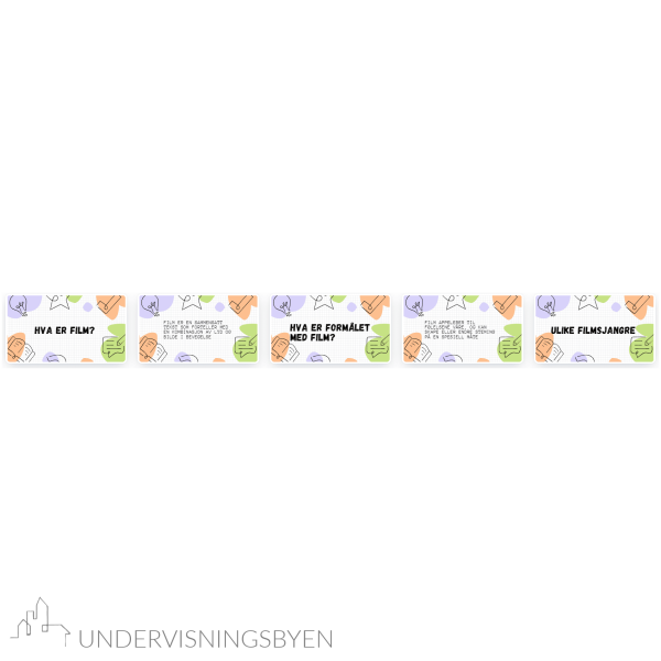 Tema: Film - flashcards, 17 kort