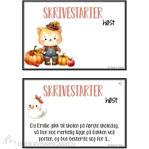 Skrivestartere med tema: høst