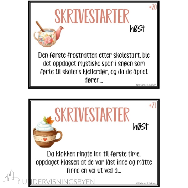 Skrivestartere med tema: høst - Bilde 4