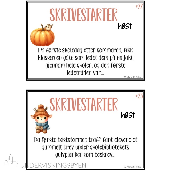 Skrivestartere med tema: høst - Bilde 3