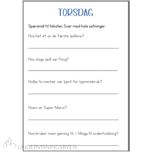 Leselekse tema: Gaming - Bilde 9