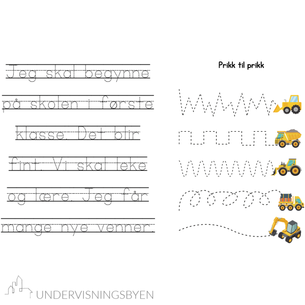 Hefte til oppstart / prikk til prikk / sporing / fargelegging osv! 25 sider - Bilde 10