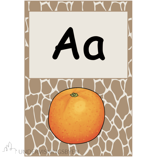 Klasseromsdekor Safari Alfabetplakater