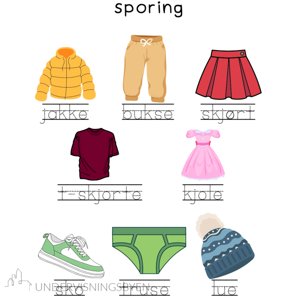 8 arbeidsark med sporing og begrepstrening - Bilde 2