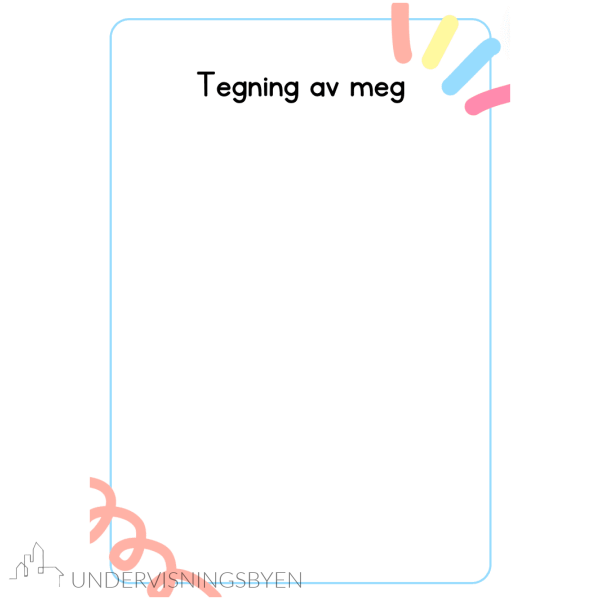 skolestart / ark "om meg" og "til min lærer" / 3 ark - Bilde 4