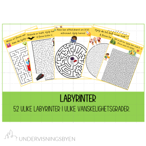 52 ulike labyrinter.