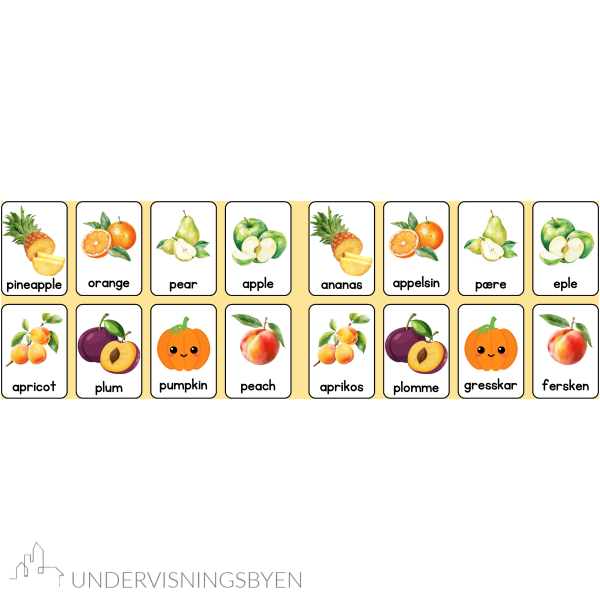 Butikk / plakater / norsk og engelsk / memory / lotto / 6 ark - Bilde 3