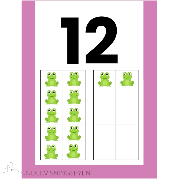 Tallplakater - tallene 0 til 20 - lilla/rosa design - Bilde 6