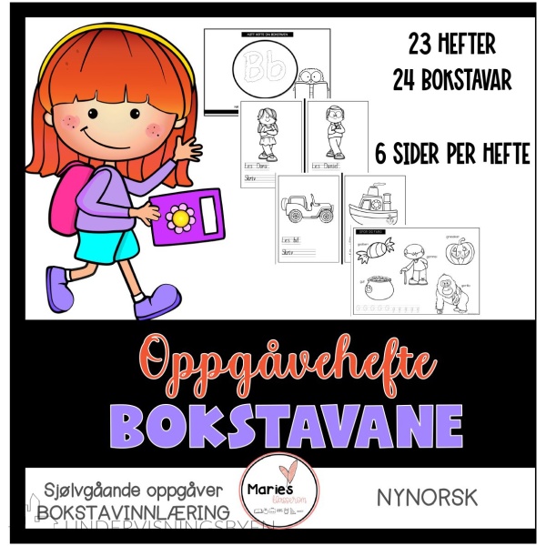 ARBEIDSHEFTER bokstavane nynorsk