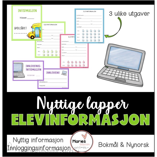 ELEVINFORMASJON kort