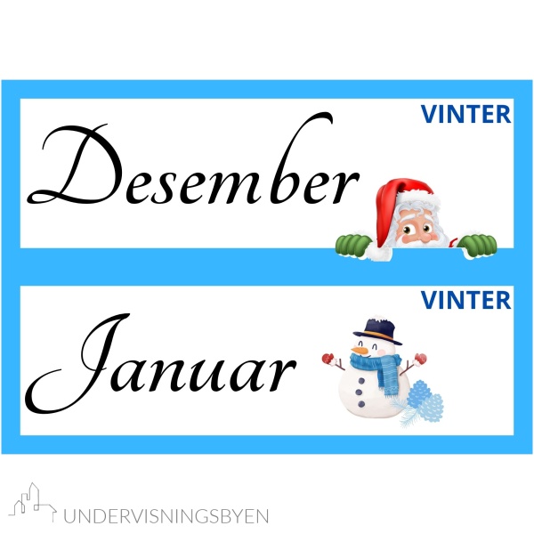 Årtidskalender - dag, dato, måned, årstall + årstidsplakater & årshjul - Bilde 4