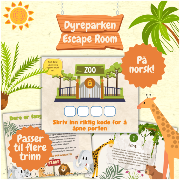 Escape room - Dyrepark - NORSK