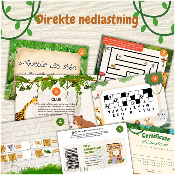 Escape room - Dyrepark- ENGELSK - Bilde 4