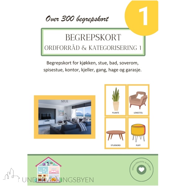 Begrepskort 1 - ordforråd og kategorisering