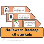 Halloween leseloop til uteskole