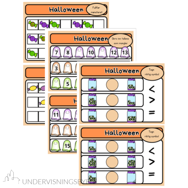 Halloween arbeidshefte i matematikk - Bilde 3