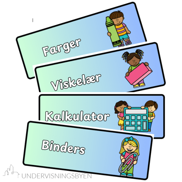 Etiketter til klasserommet - Bilde 2