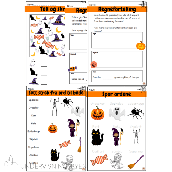 Halloweenhefte + lesetekster - Bilde 4