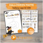 Halloween matte – Tallene opp til 100