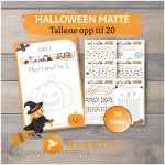 Halloween matte – Tallene opp til 20